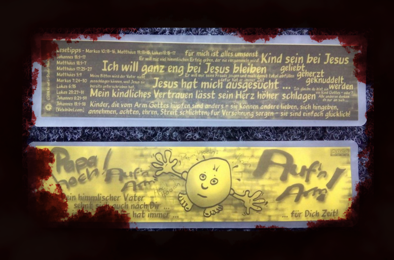Bildlink zur Vorschau Lesezeichen invertiert mix auf gelbem Papier auf gelbem Papier invertiert mix