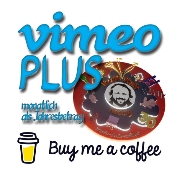 Buy me a Coffee Unterstützer Plattform für Vimeo Plus monatlich als Jahresbetrag zur Förderung von Jochens Freelancer Wellen nutzen