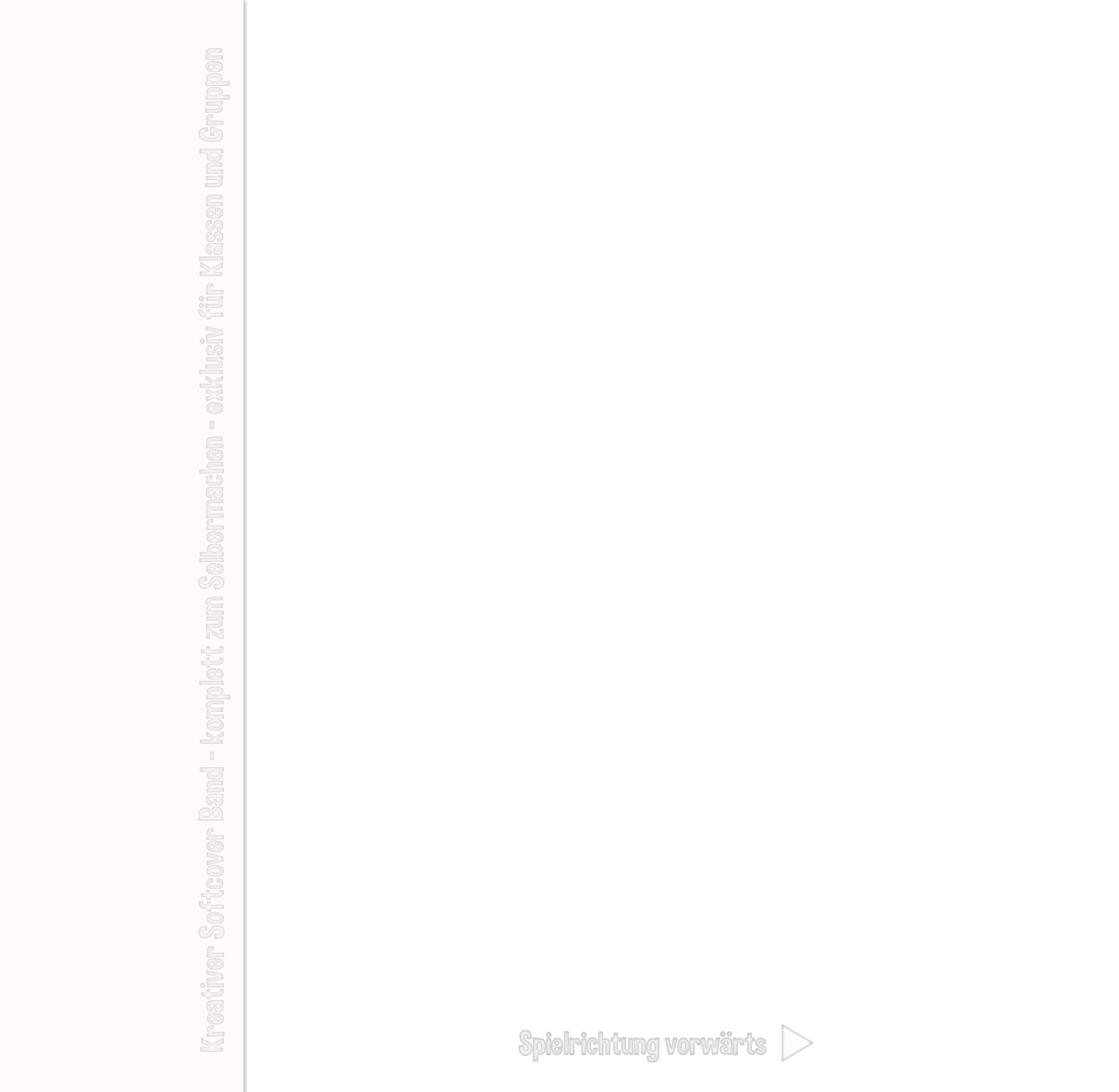 Kreative Bücher Mein Daumenkino Projekt komplett zum Selbermachen von Daumenkinos auch als Kreativ Buch Tool für Gruppen oder Klassen bestellbar Kreative Bücher Mein Daumenkino Projekt Cover A-Seite Kreativer Softcover Band komplett zum Selbermachen